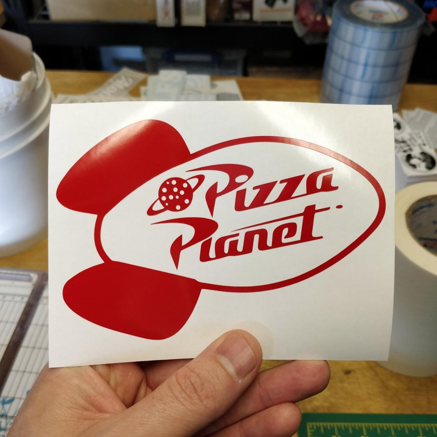 Pizza Planet Decal Sticker