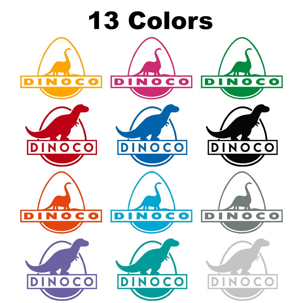 Dinoco Decal Sticker