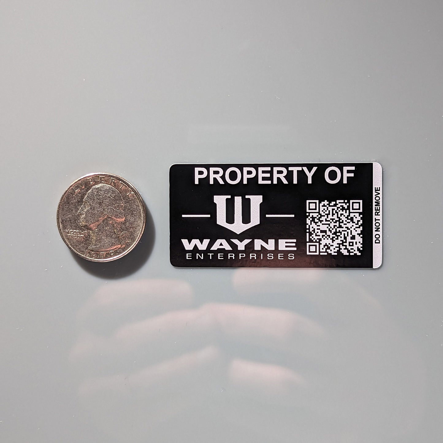 Wayne Enterprises Asset Tags Sticker
