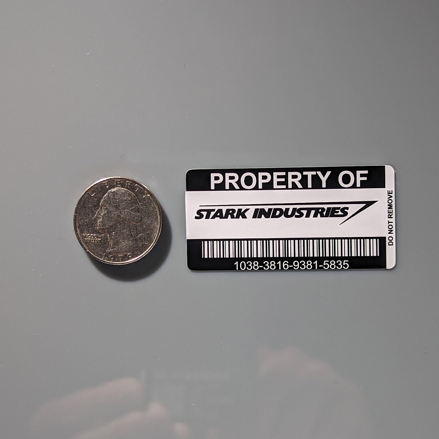 Stark Industries Asset Tags Sticker