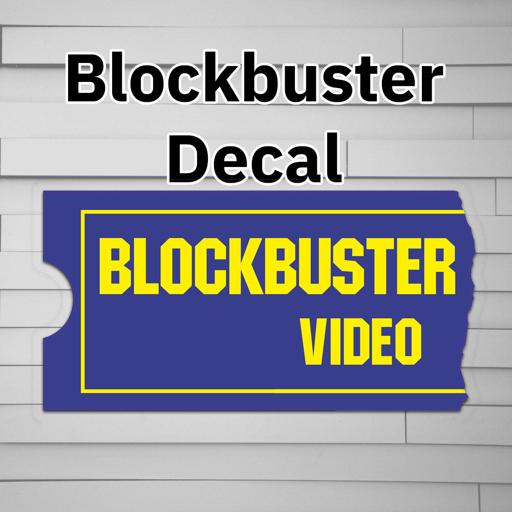 Blockbuster Video Decal Sticker