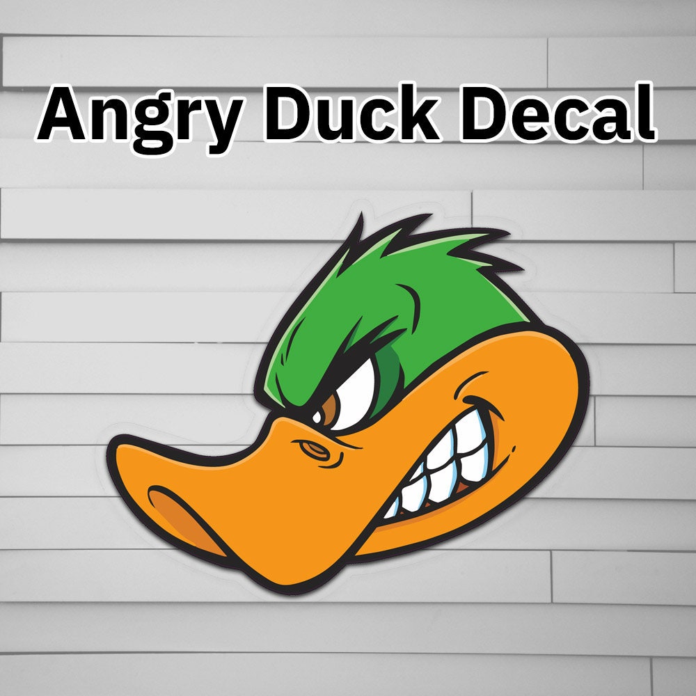 Angry Duck Decal Sticker