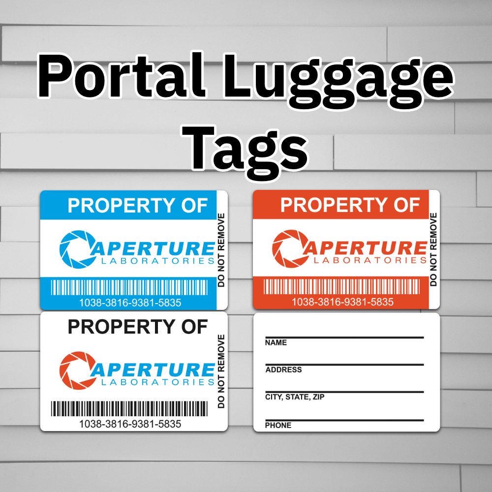Aperture Labs Asset Luggage Tag