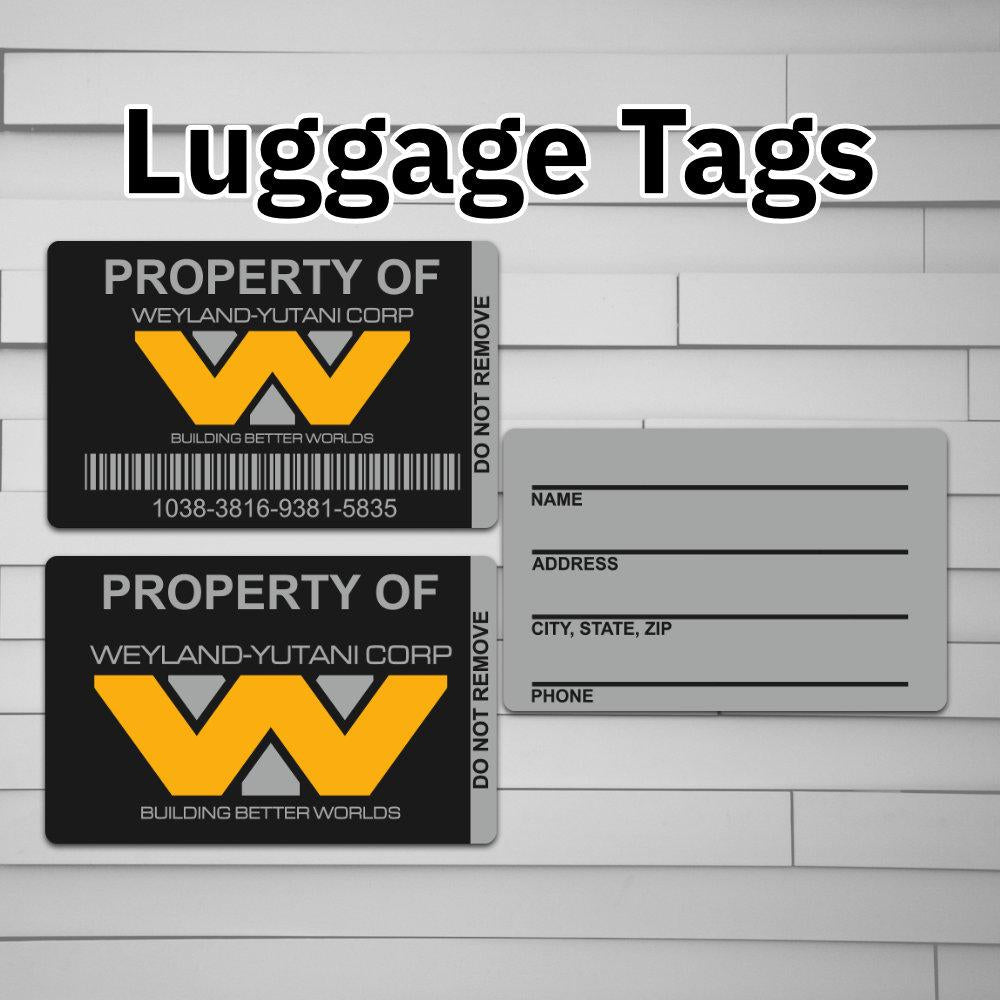 Weyland-Yutani Asset Luggage Tag