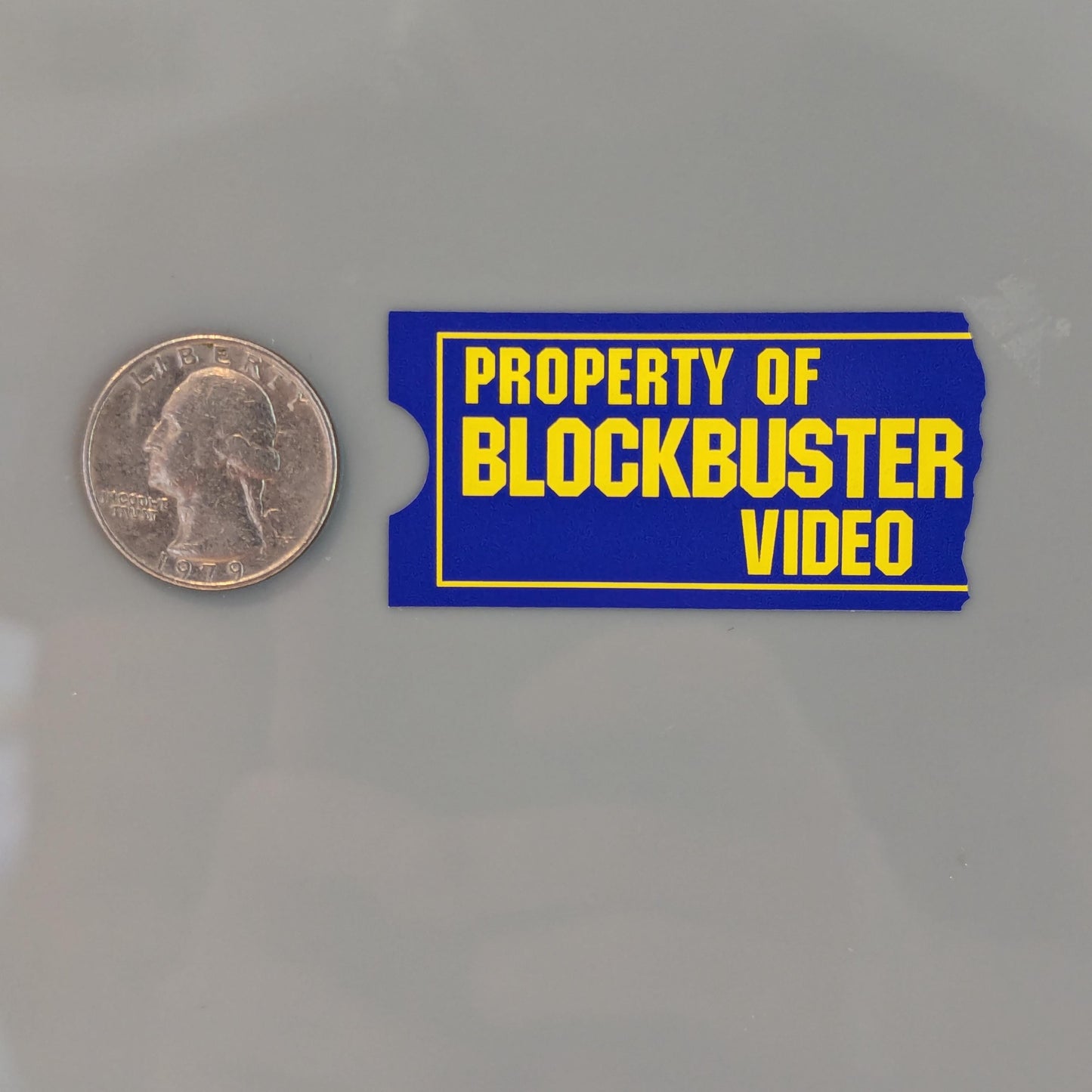 Blockbuster Video Asset Tag Stickers