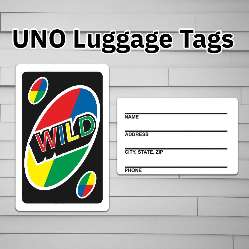 UNO WILD Card Luggage Tag