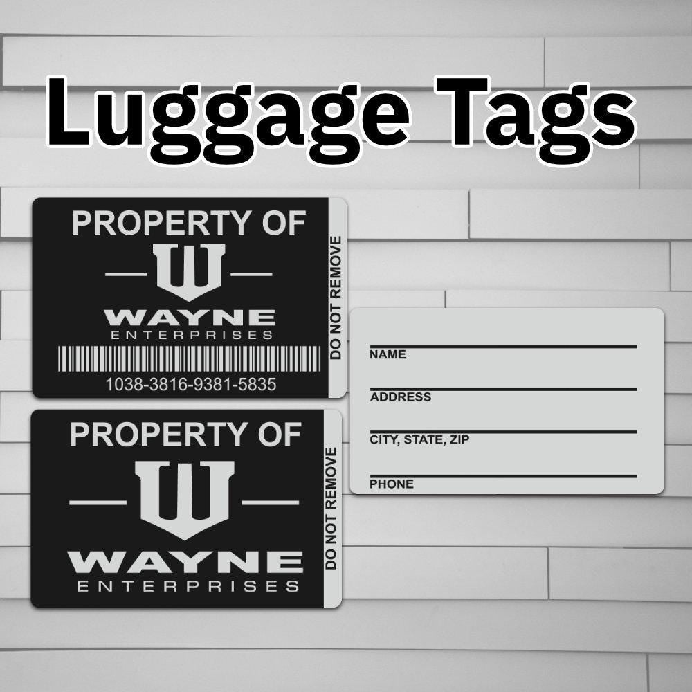 Wayne Enterprises Asset Luggage Tag