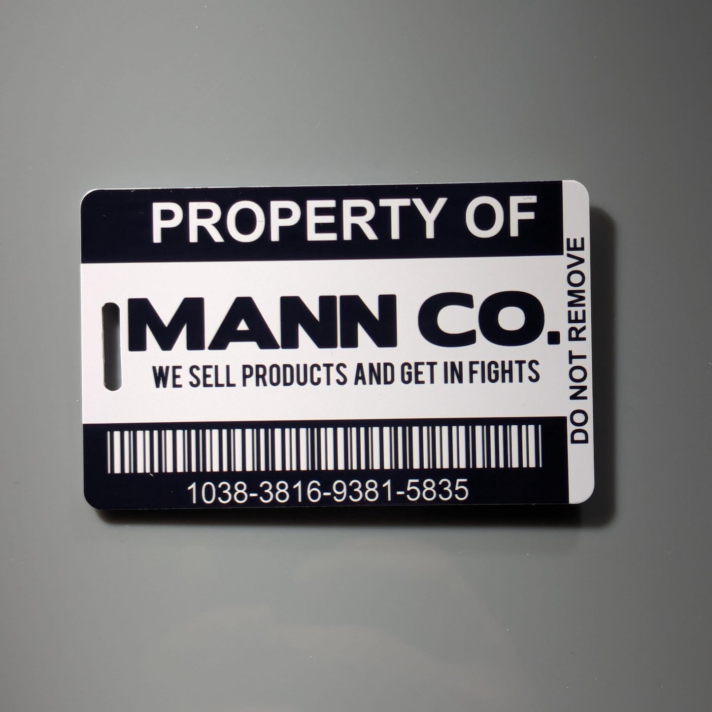 Mann Co Asset Luggage Tag