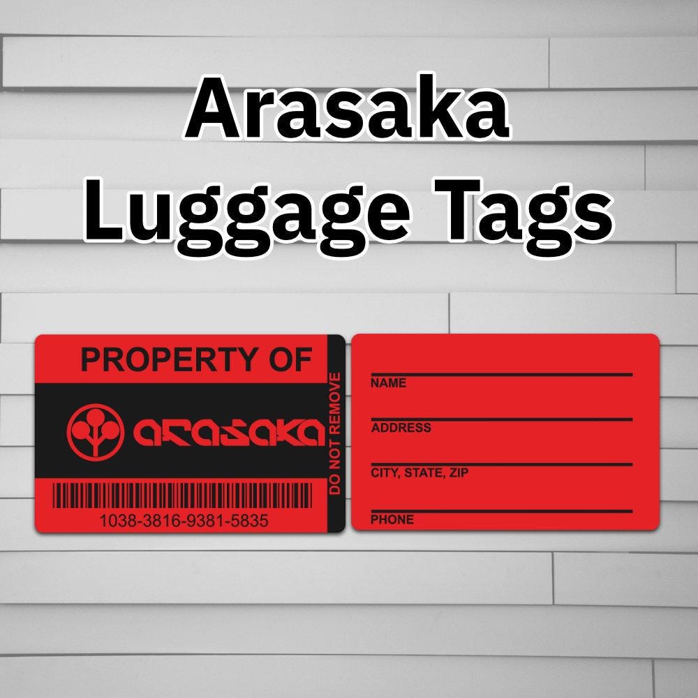 Arasaka Asset Luggage Tag