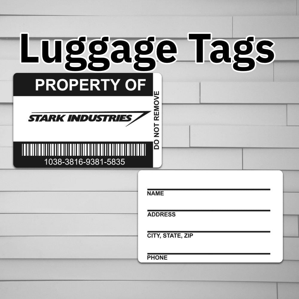 Stark Industries Asset Luggage Tag