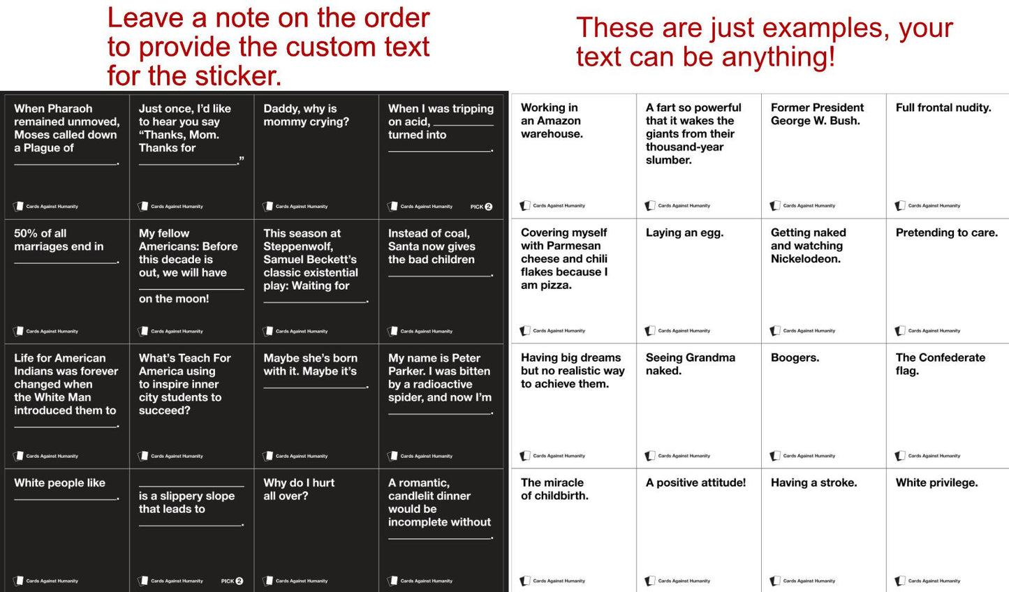 Cards Against Humanity Sticker (single)