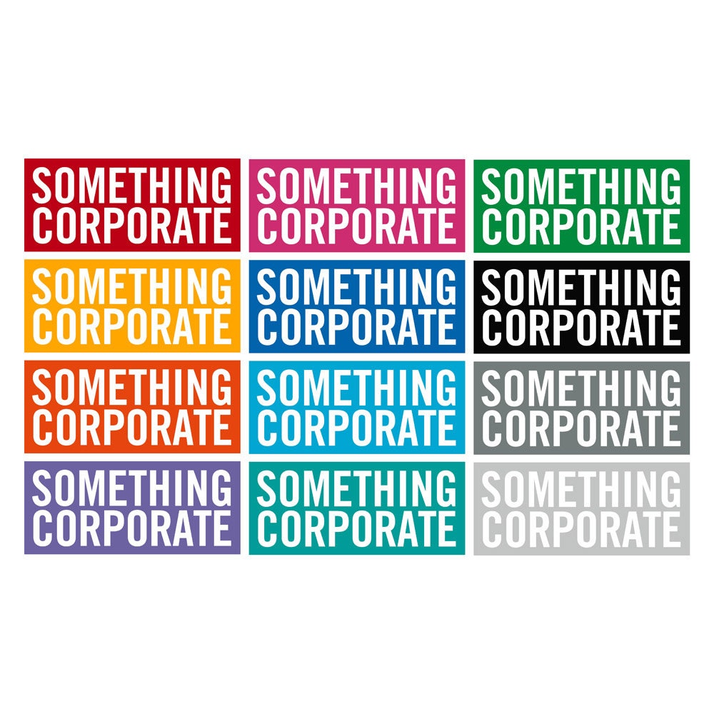 Something Corporate Decal Sticker