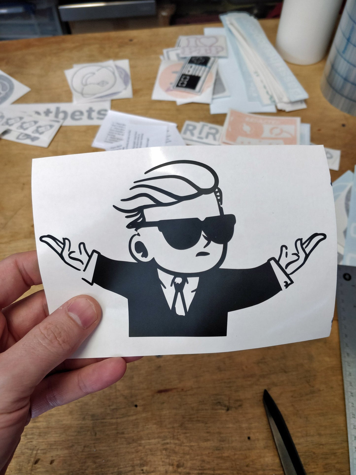 Wall Street Bets Tendie Man Decal Sticker