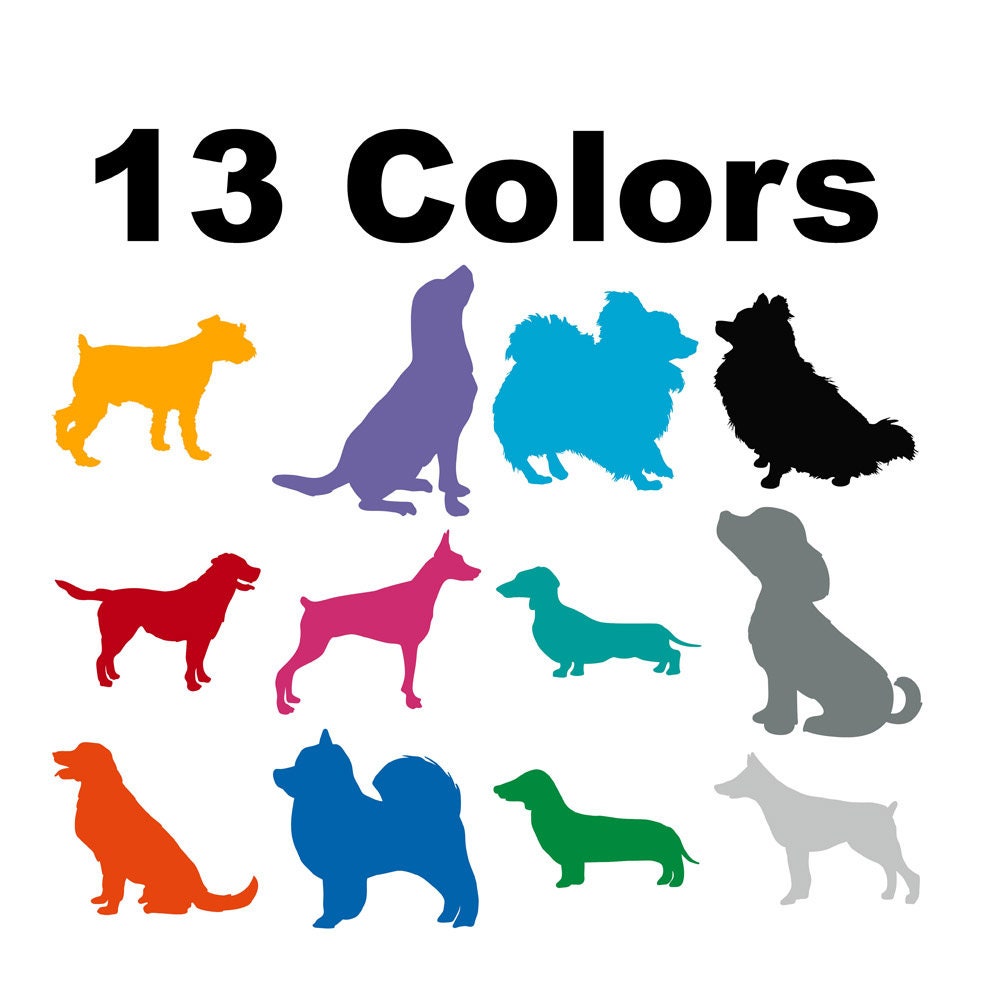 Personalized Dog Breed Decal Sticker