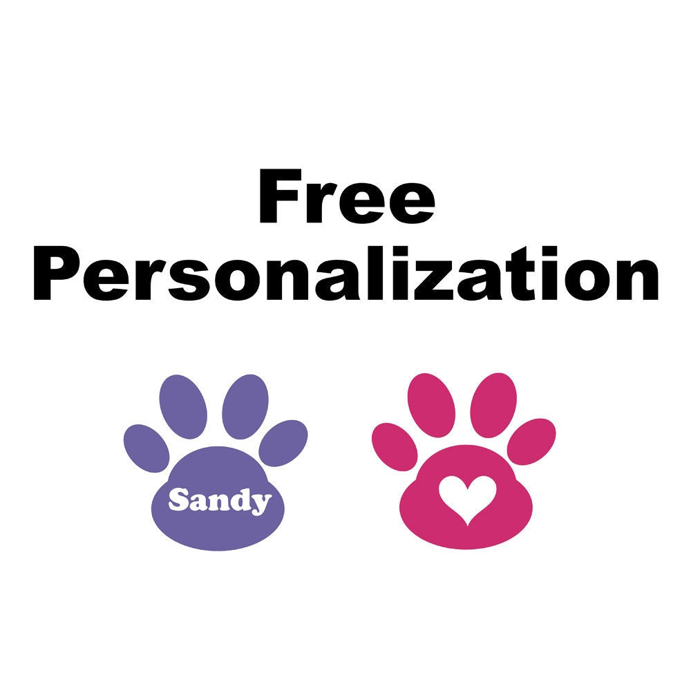 Personalized Paw Print Decal