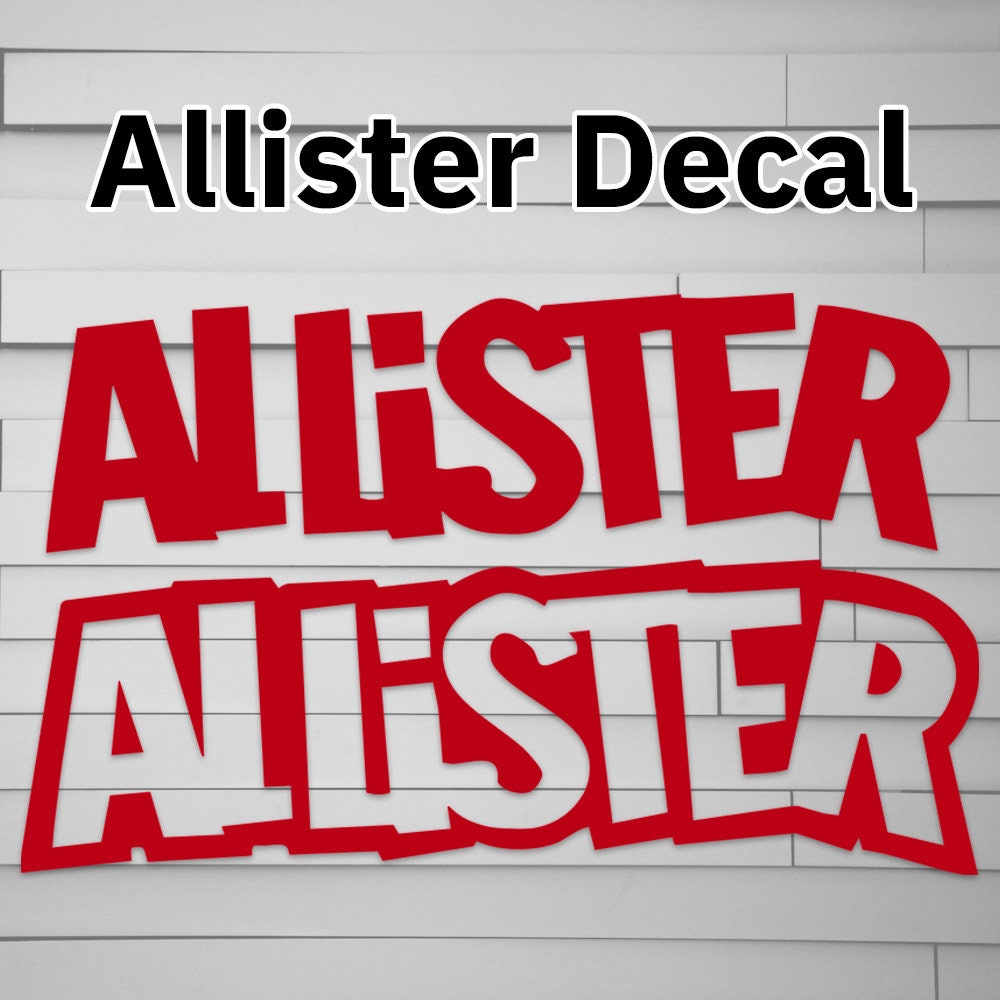 Allister Decal Sticker Sticker