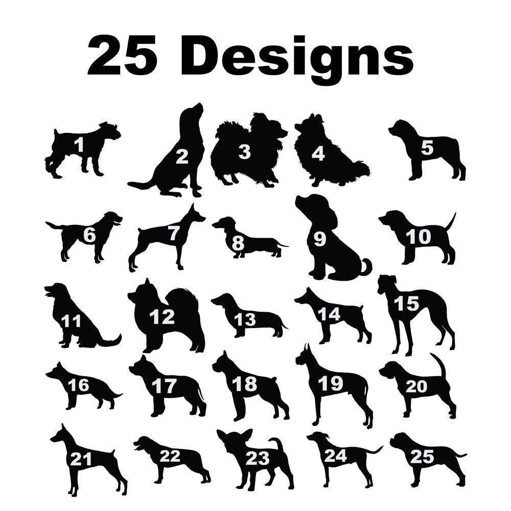 Personalized Dog Breed Decal Sticker