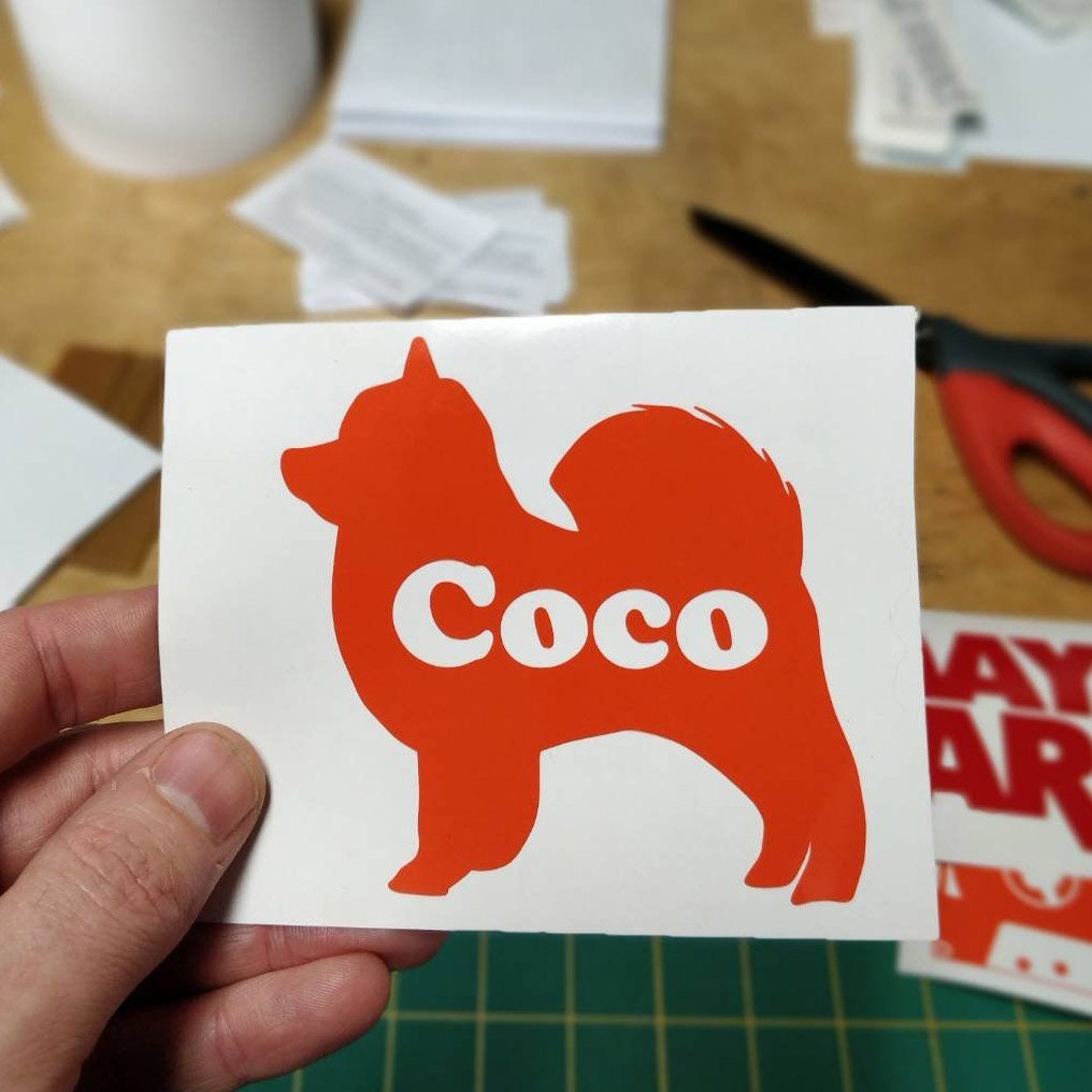 Personalized Dog Breed Decal Sticker