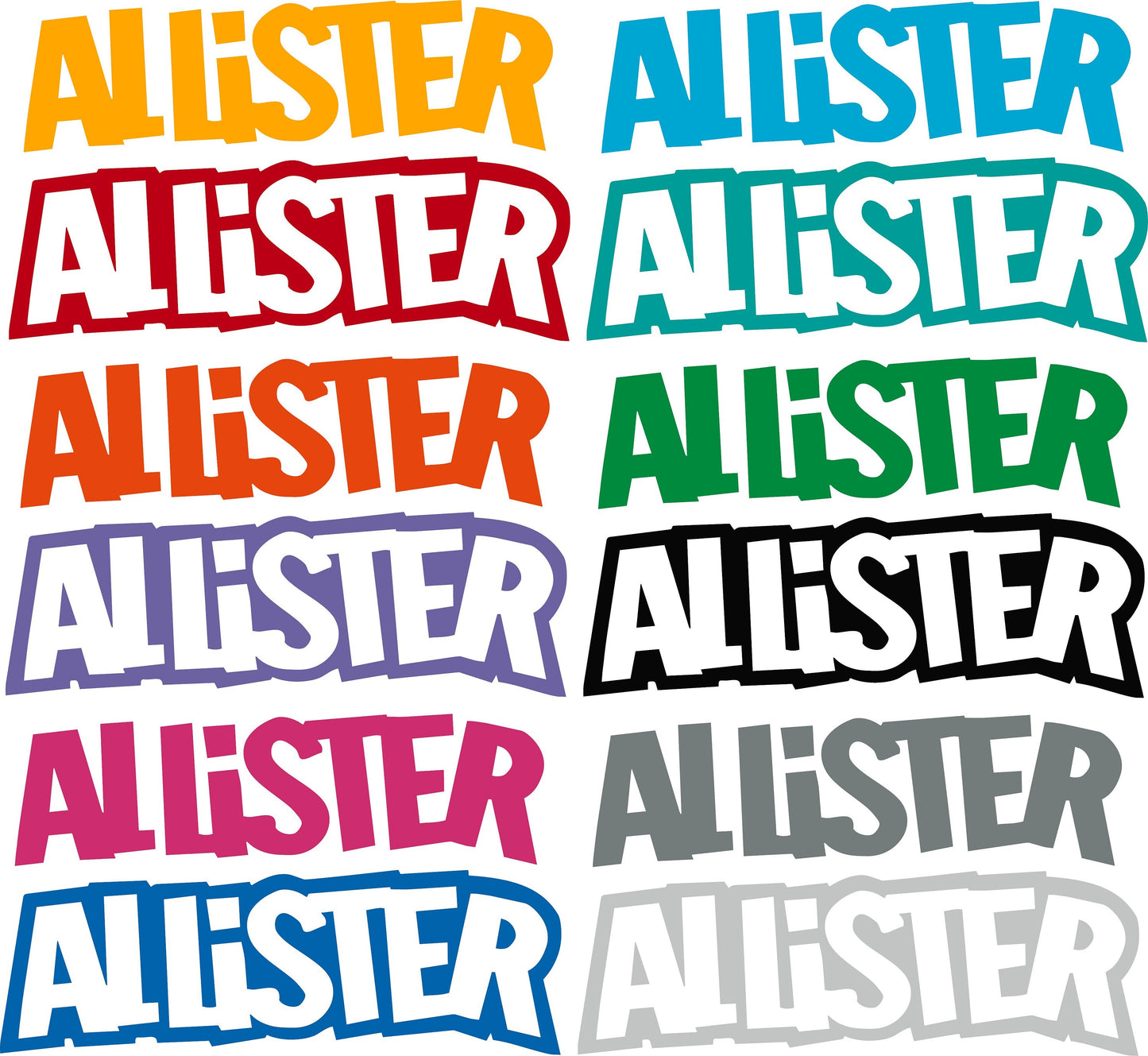 Allister Decal Sticker Sticker