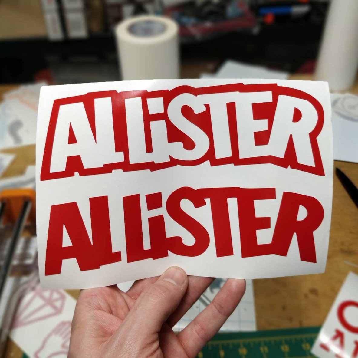 Allister Decal Sticker Sticker