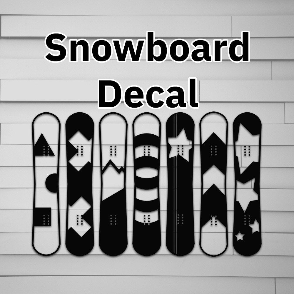 Snowboard stickers