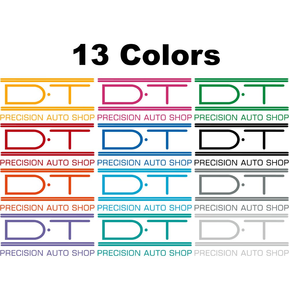 DT Precision Vinyl Decal Sticker