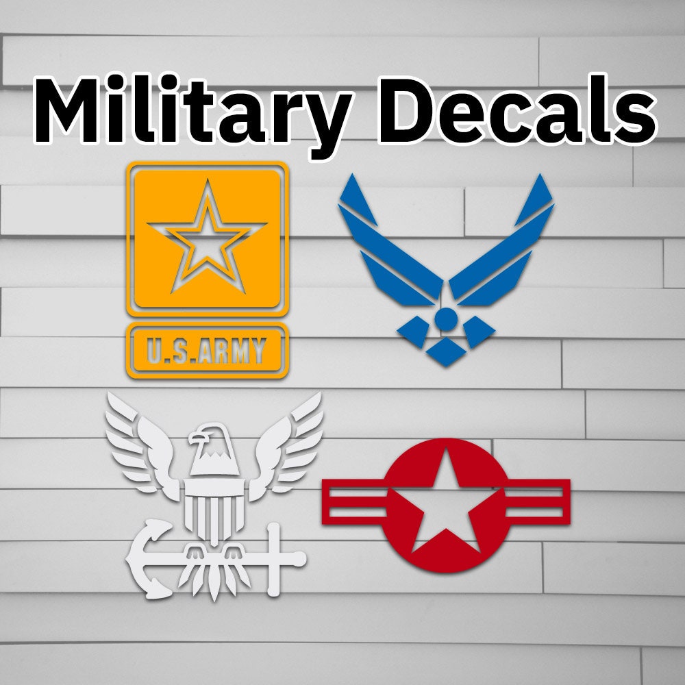 US Military Army, Navy & Air Force Decals Sticker