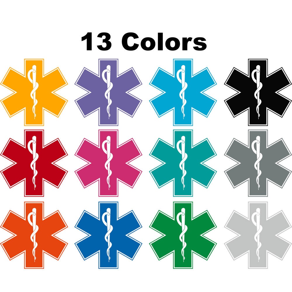 Star of Life Decal Sticker