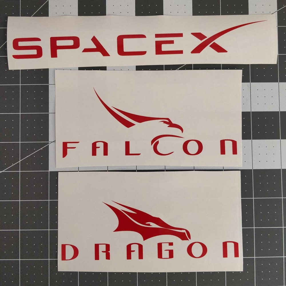 SpaceX Dragon & Falon Decals