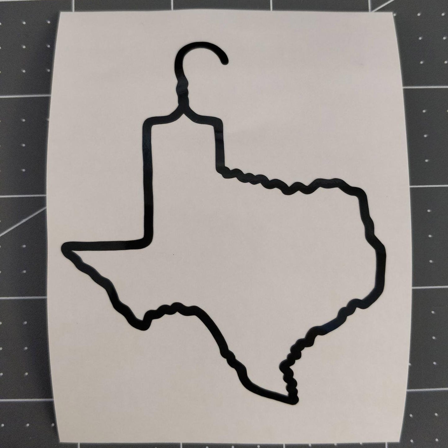 Texas Hanger Decal Sticker