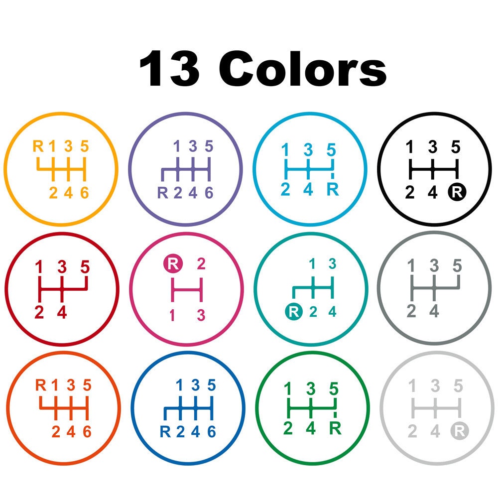 Shift Pattern Decals Sticker