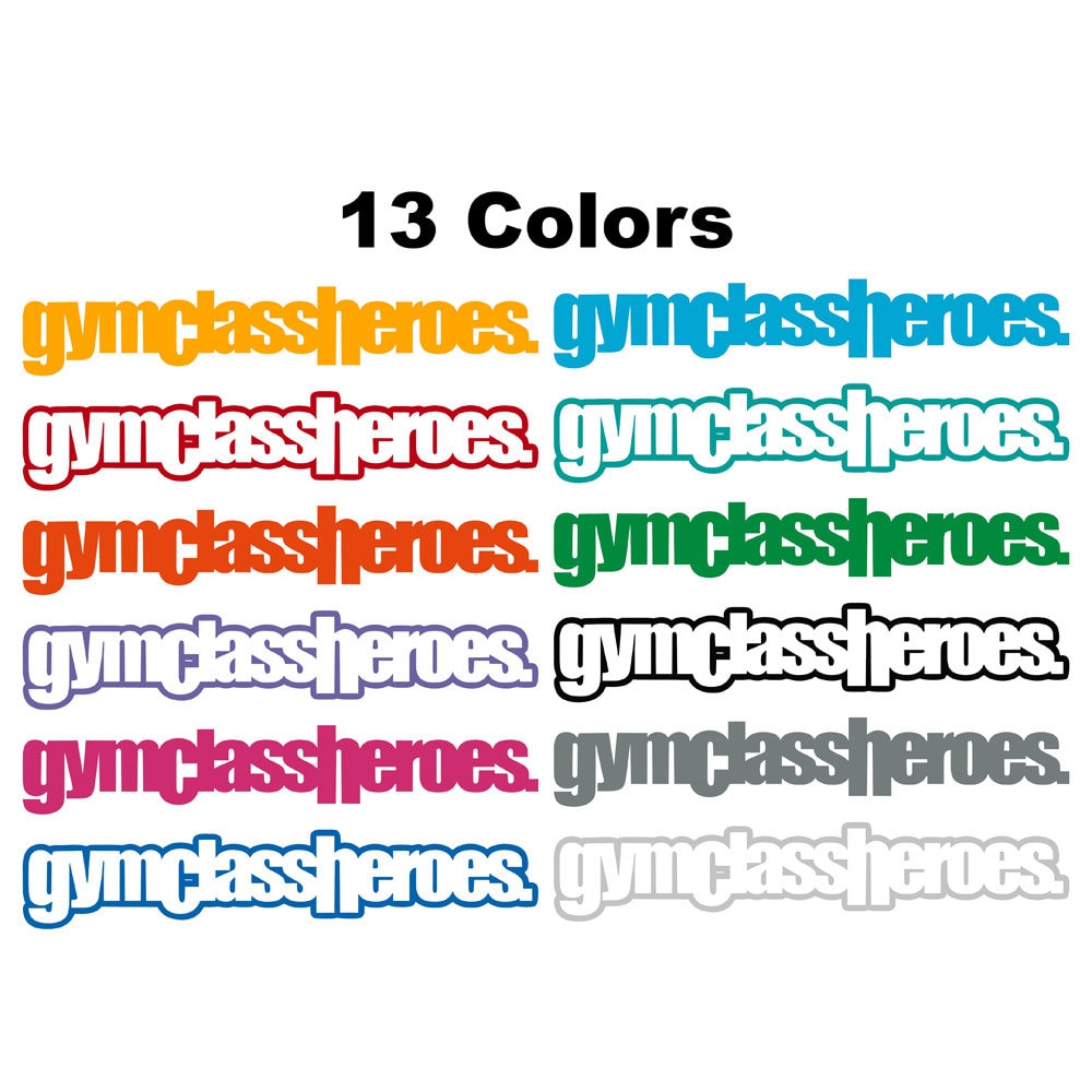 Gym Class Heroes Decal Sticker Sticker