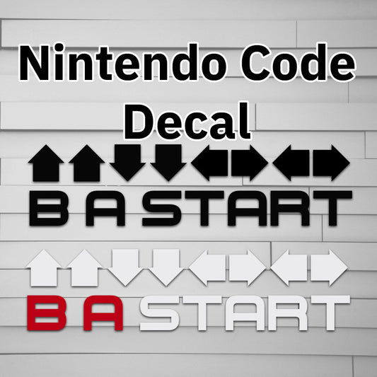 Konami Code Decal