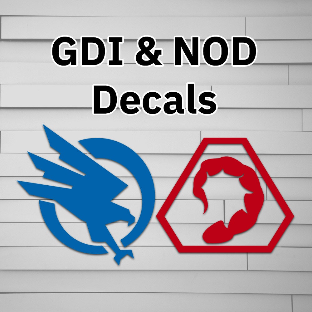 Command & Conquer GDI & Brotherhood of NOD Decals Sticker