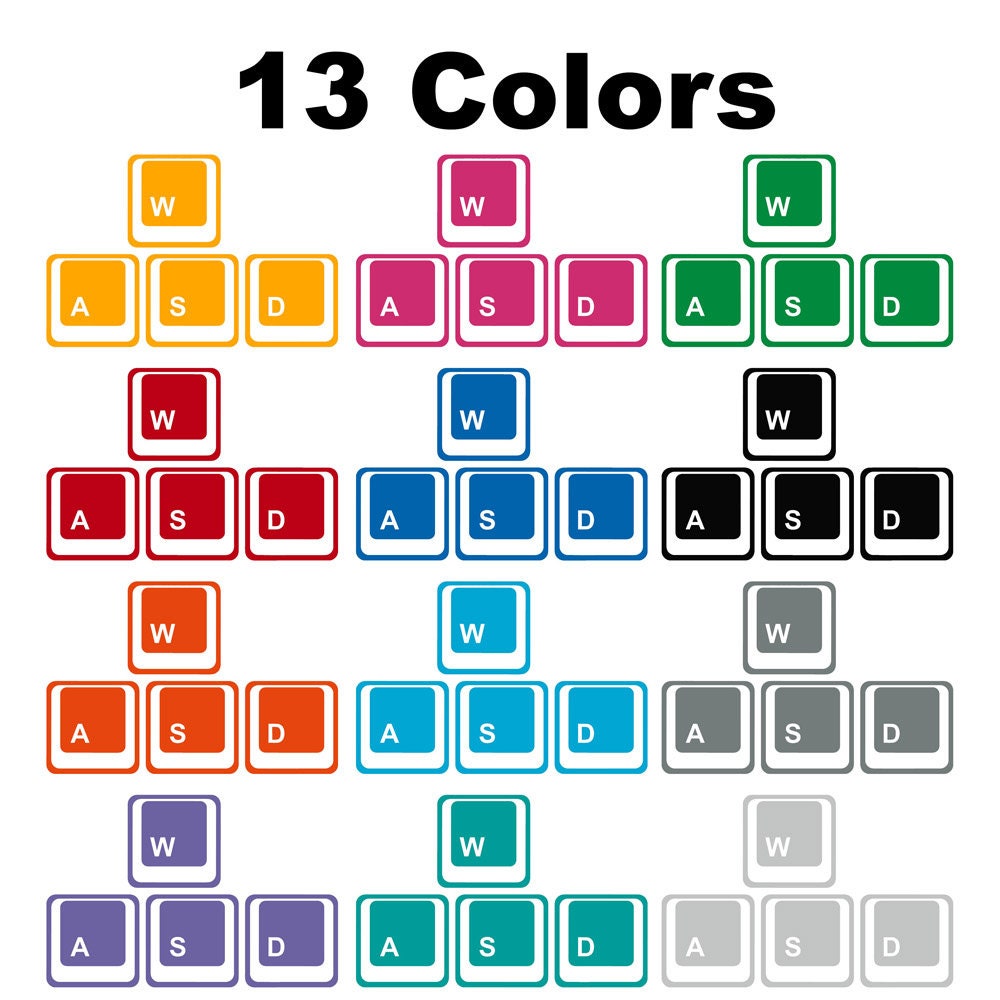 WASD Decal Sticker
