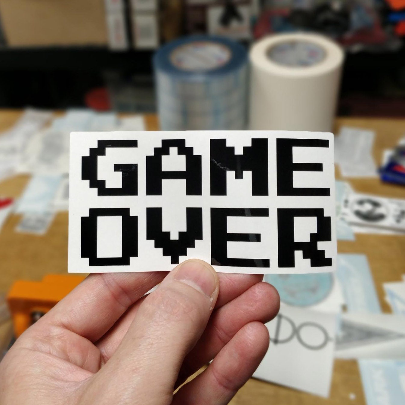 Game Over Decal Sticker