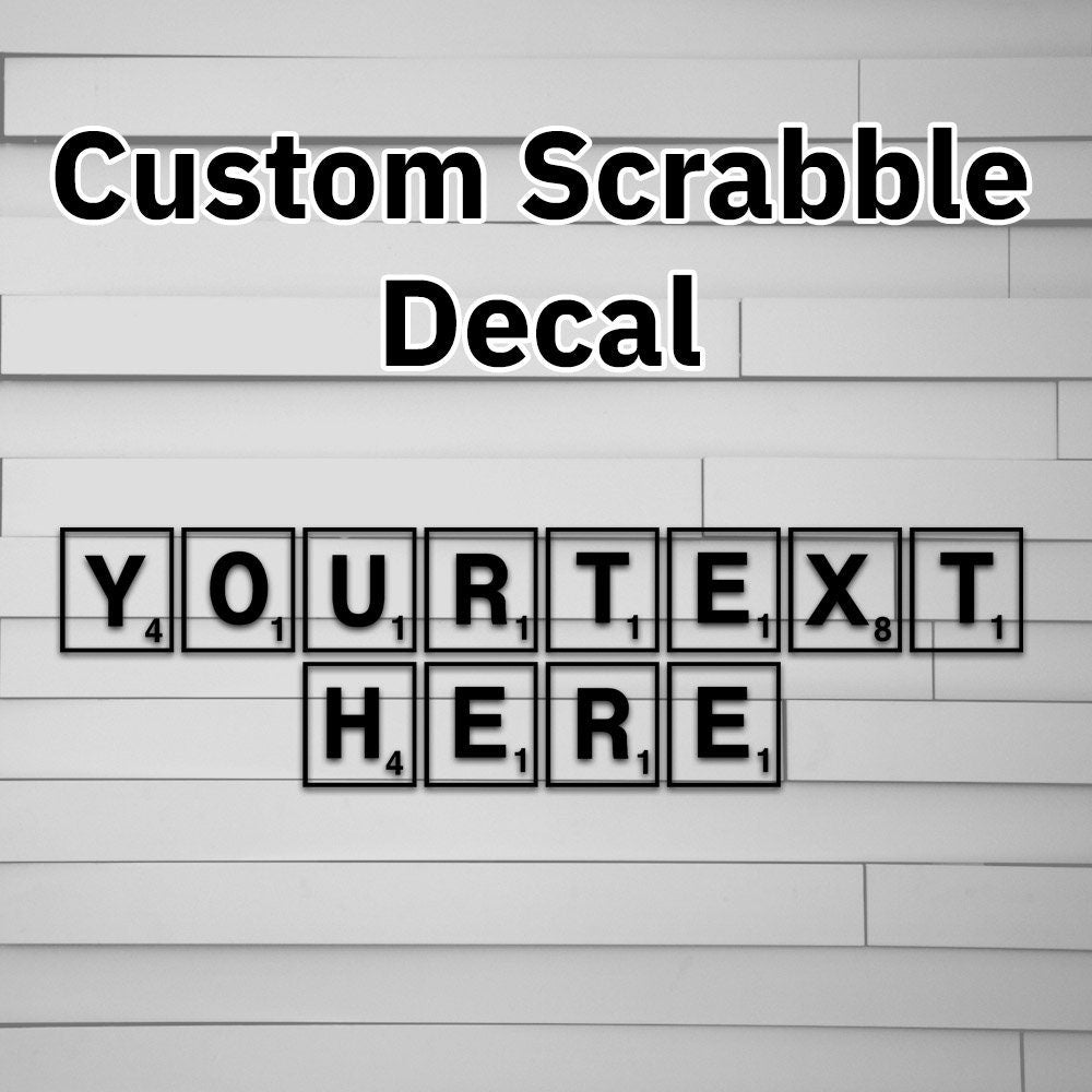 Scrabble Decal Sticker