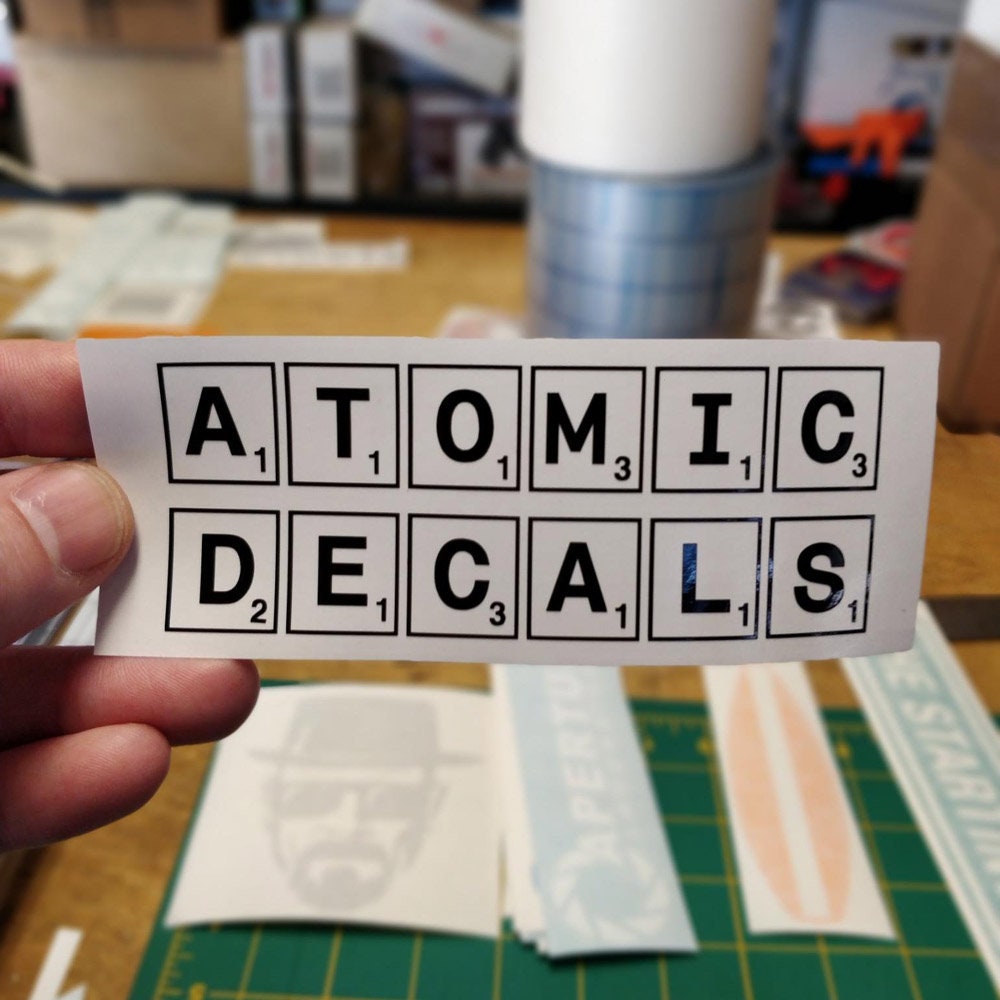 Scrabble Decal Sticker