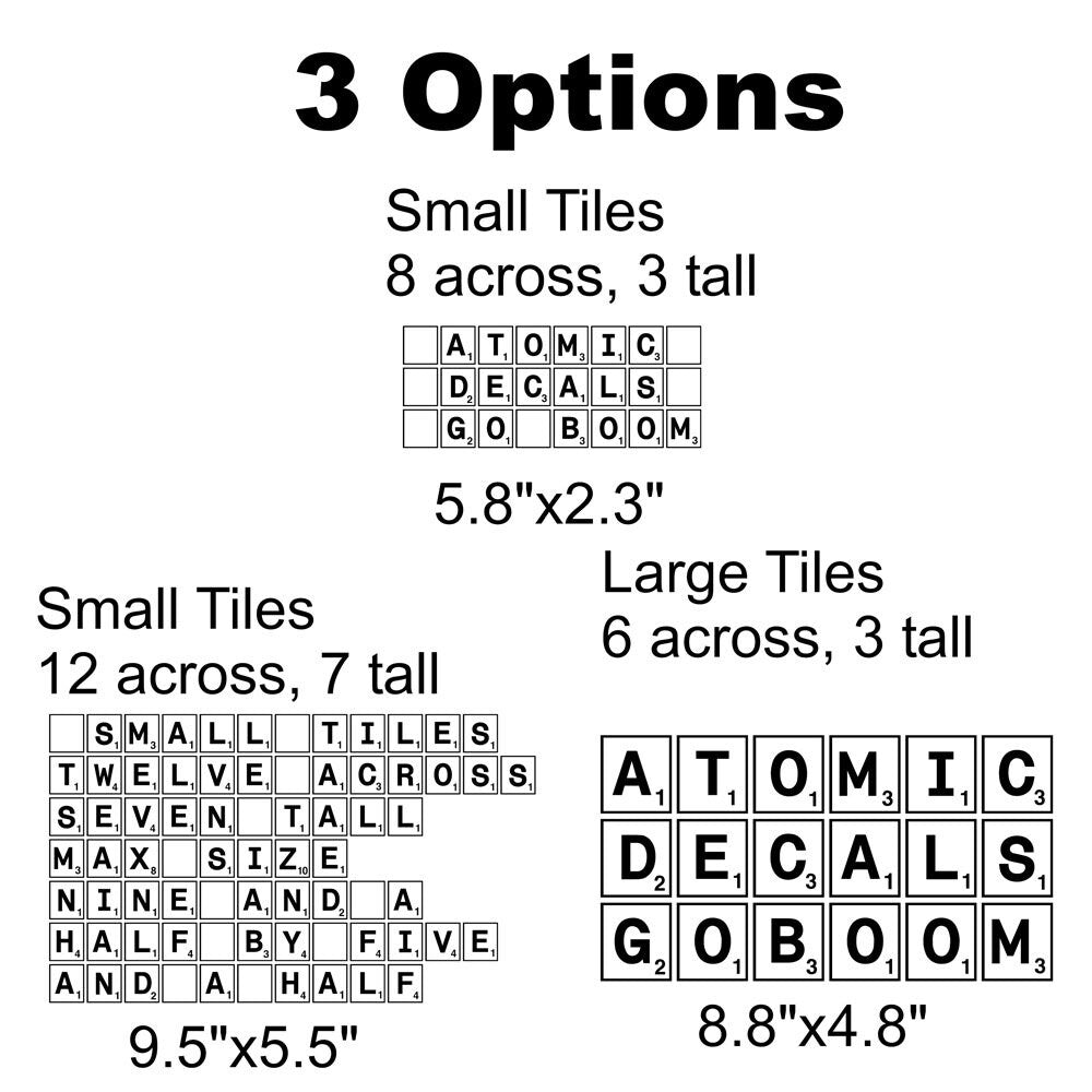Scrabble Decal Sticker