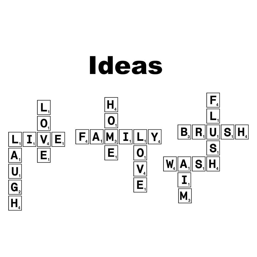 Scrabble Personalized Vinyl Decal Sticker