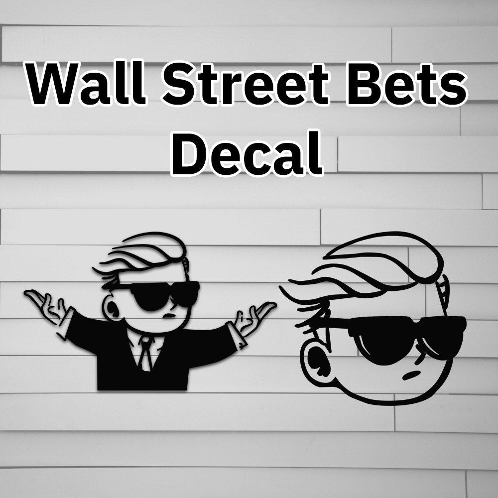 Wall Street Bets Tendie Man Decal Sticker