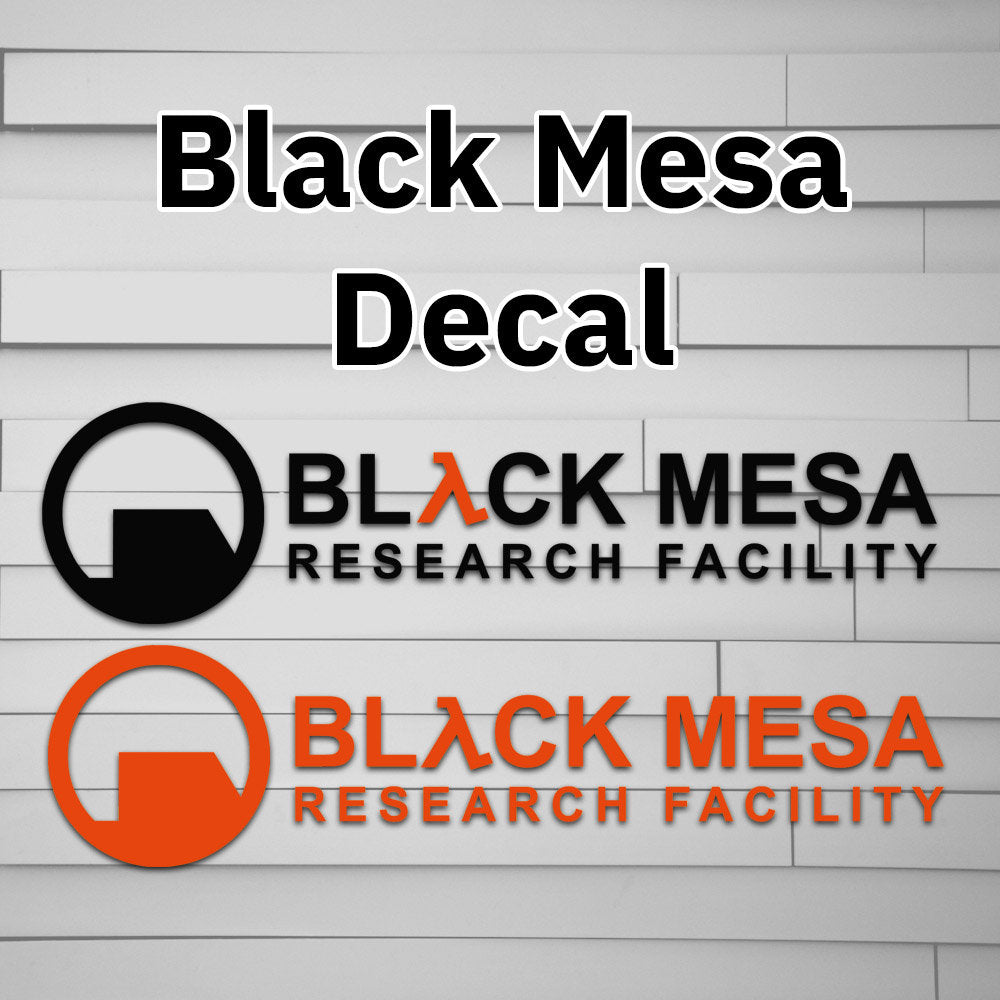 Half Life Vinyl Decal Sticker | Black Mesa & Combine Logos | For Car Laptop Tumbler