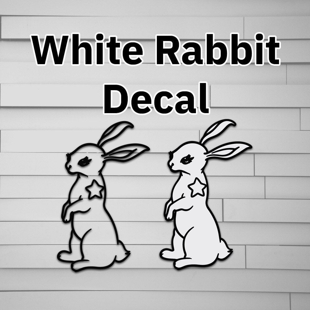 White Rabbit Decal