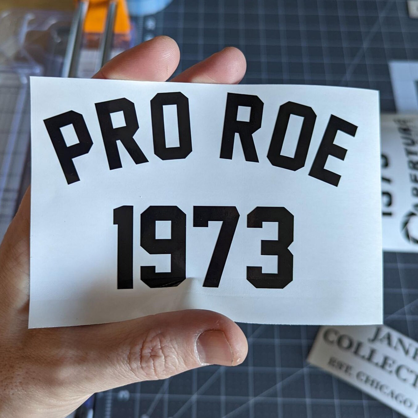 Pro Roe Decal Sticker