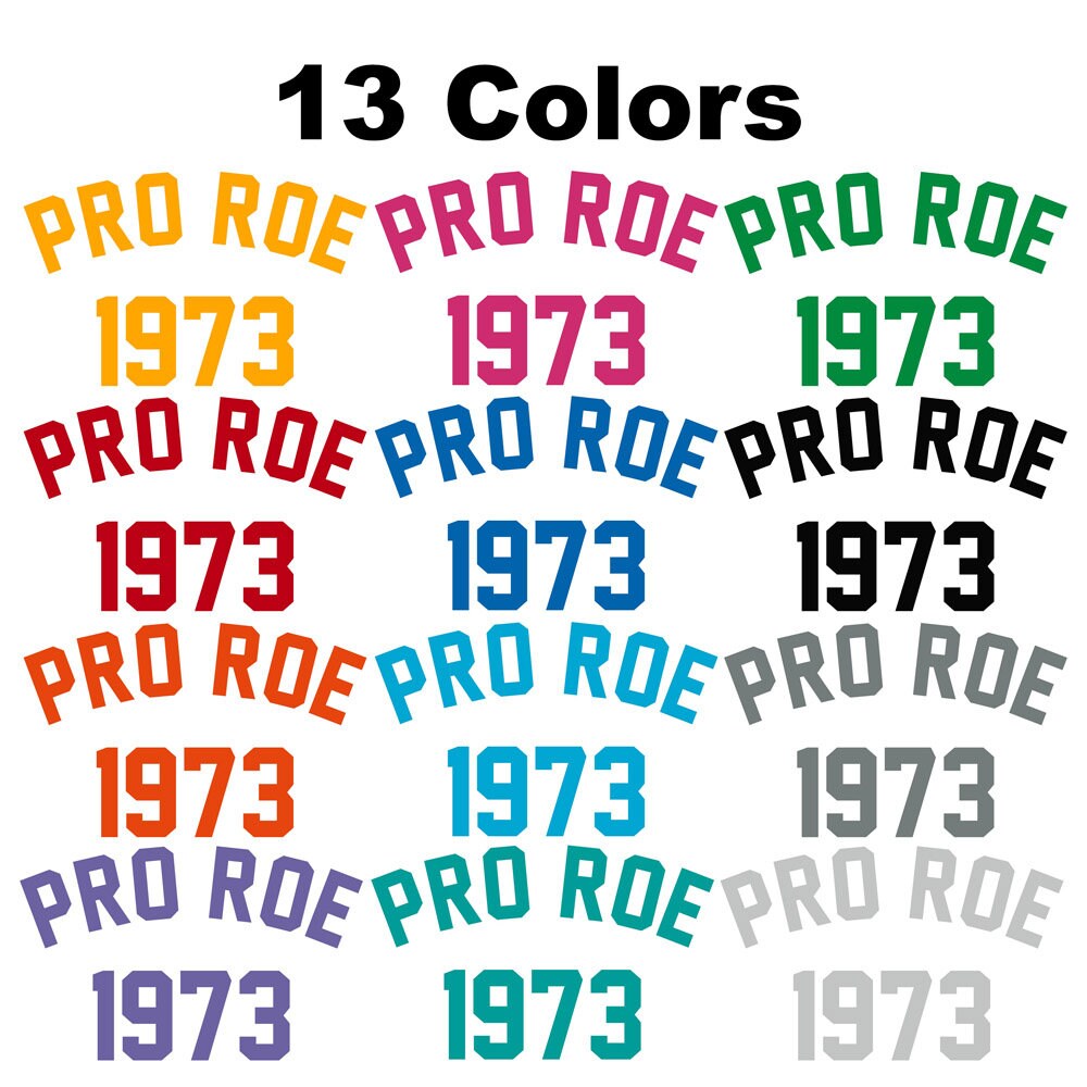 Pro Roe Decal Sticker