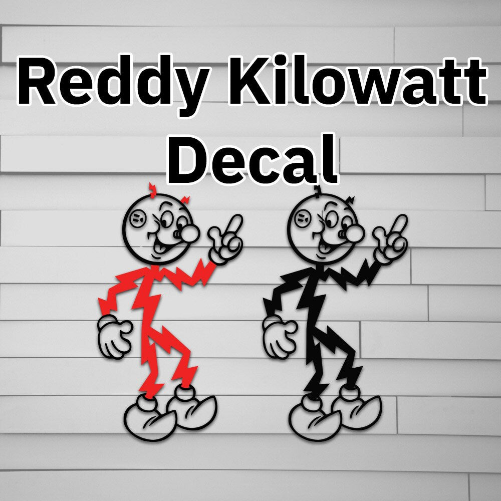 Reddy Kilowatt Decal Sticker
