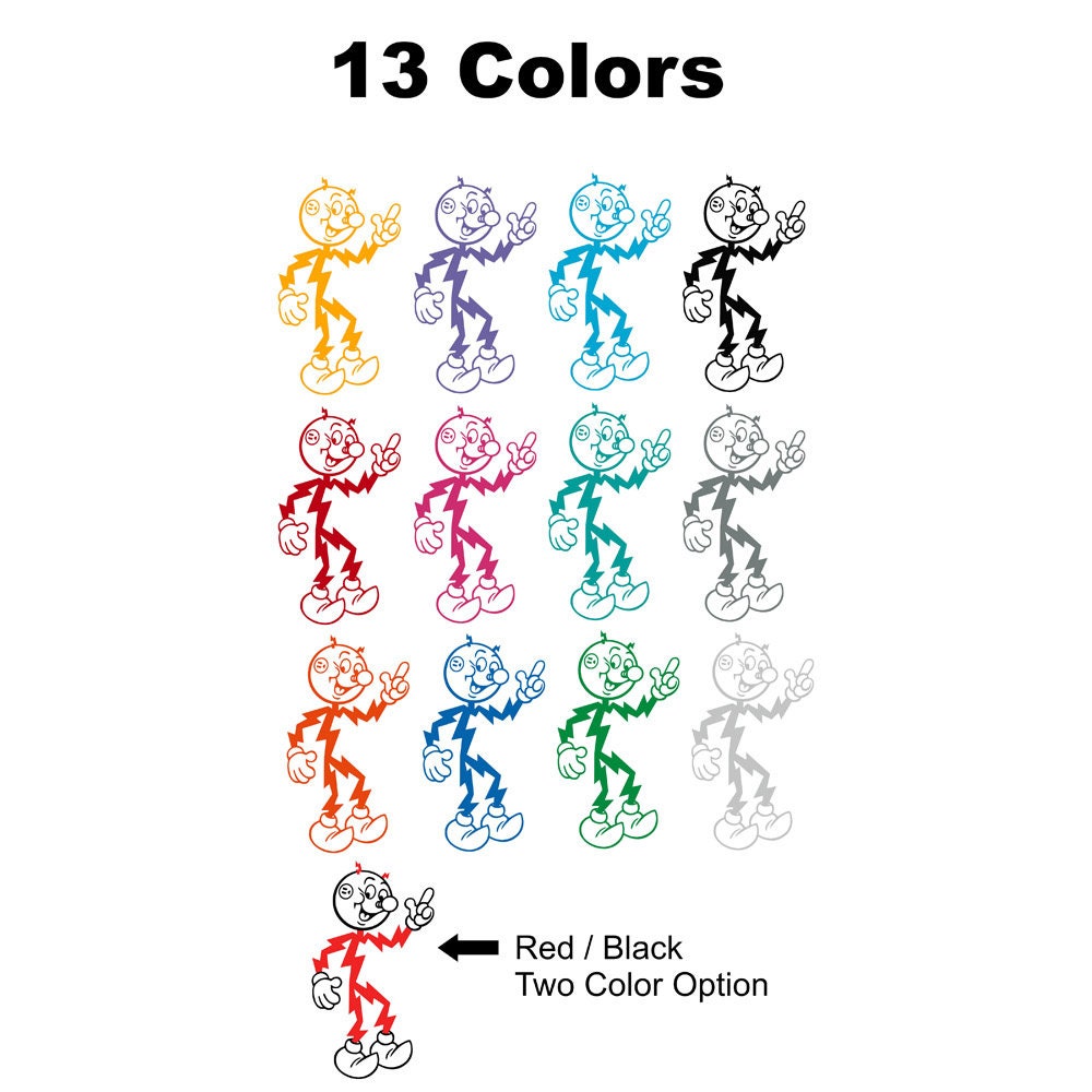 Reddy Kilowatt Decal Sticker