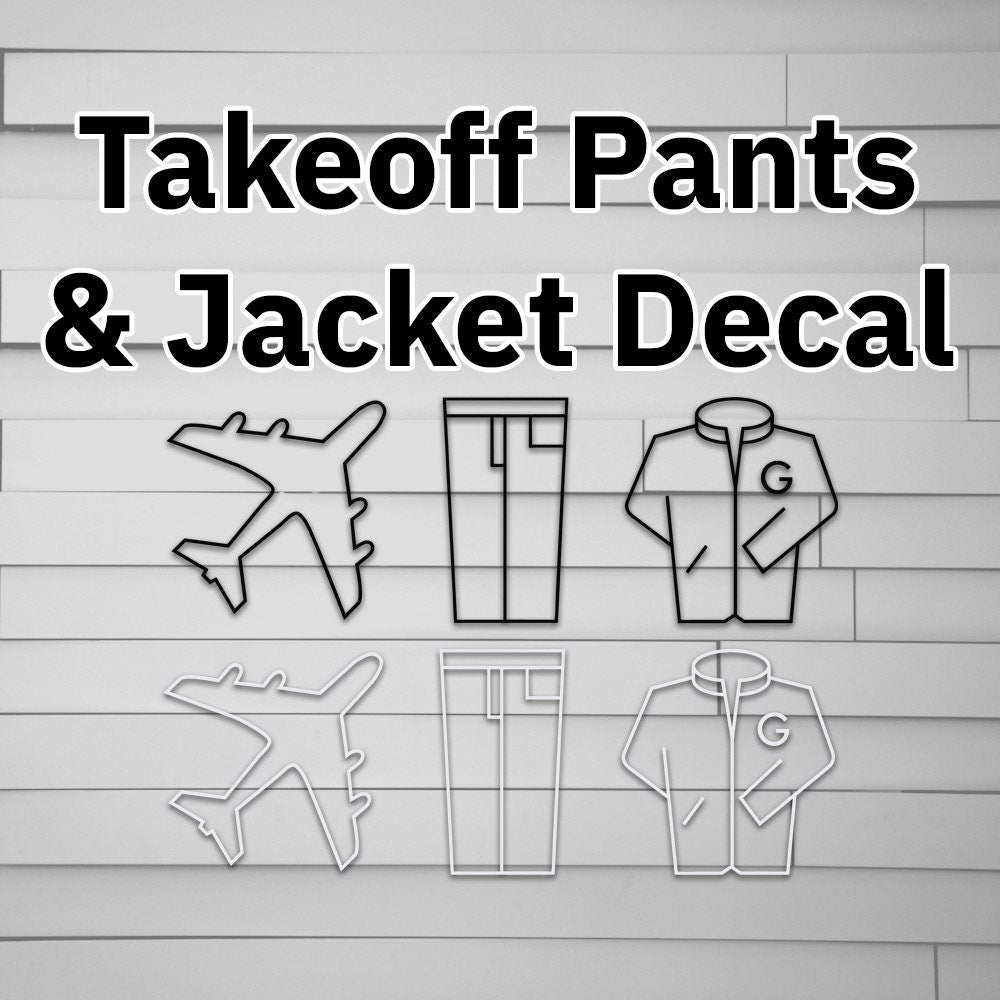 Takeoff Your Pants and Jacket Decal Sticker