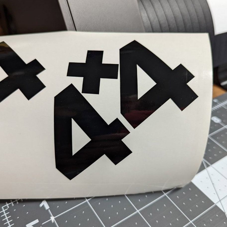 Plus 44 Decal Sticker
