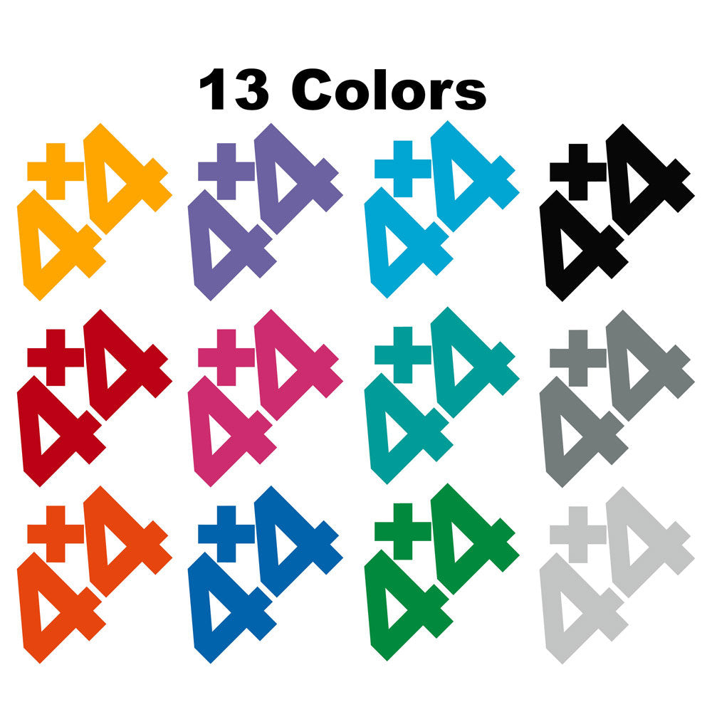 Plus 44 Decal Sticker